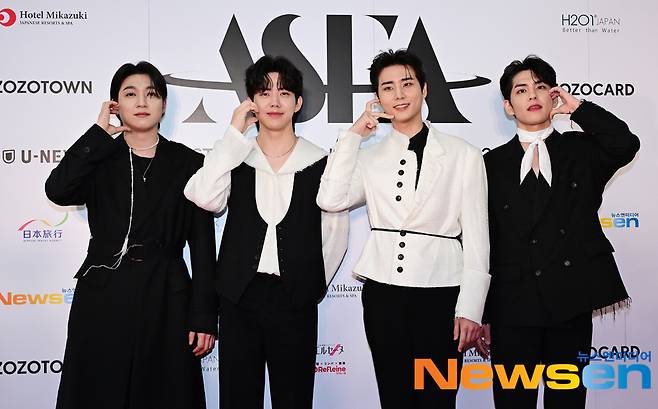 사진=왼쪽부터 성진, 도운, 영케이, 원필/뉴스엔DB