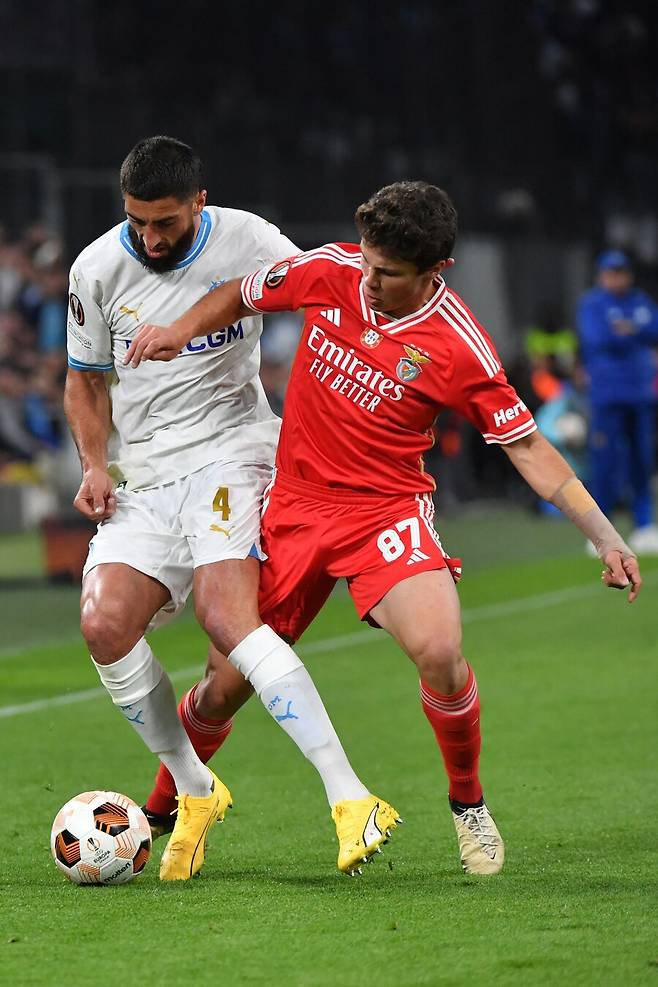 ▲ 벤피카 중앙 미드필더 주앙 네베스. ⓒ연합뉴스/EPA/AFP