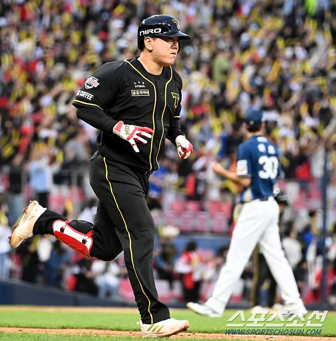 20일 광주KIA챔피언스필드에서 열린 NC와 KIA의 경기, 5회말 1사 1,3루 KIA 이우성이 3점홈런을 치고 있다. 광주=허상욱 기자wook@sportschosun.com/2024.04.20/