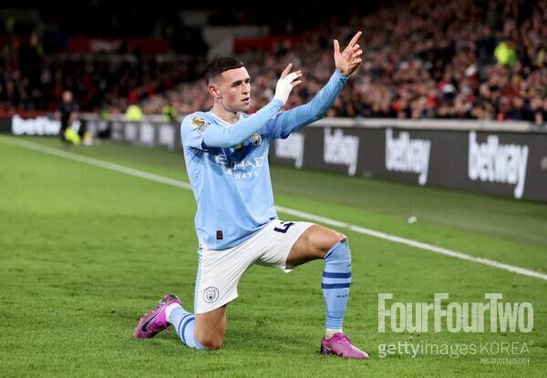 사진=게티이미지.&nbsp;필&nbsp;포든이&nbsp;자신이&nbsp;달고&nbsp;있는&nbsp;등번호&nbsp;47번에&nbsp;숨겨진&nbsp;이야기를&nbsp;전했다.