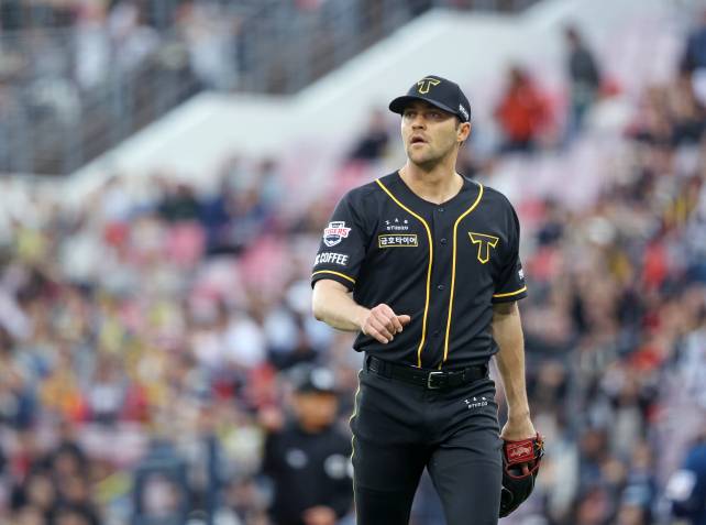 20일 광주 NC전에 등판한 제임스 네일. KIA 제공