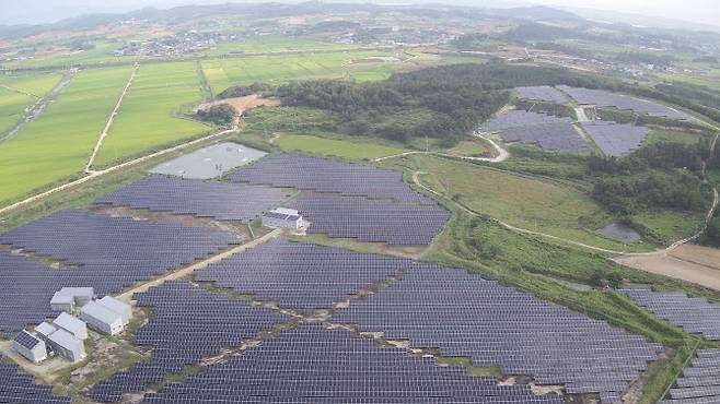 브라이트에너지파트너스가 보유·운영 중인 전남 해남 2.7MW 규모 태양광 발전소.(사진=브라이트에너지파트너스)