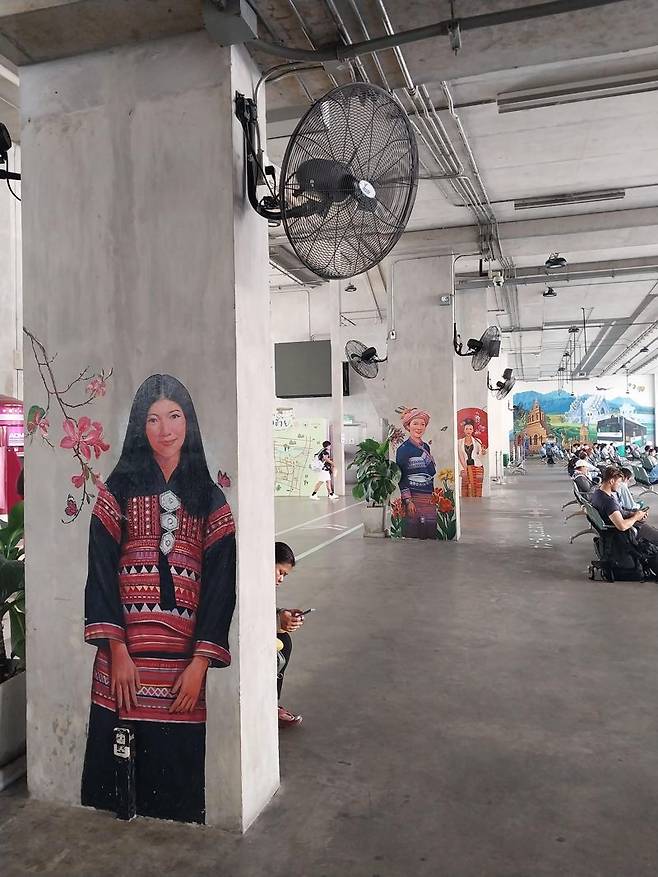 치앙라이 버스터미널의 모습.