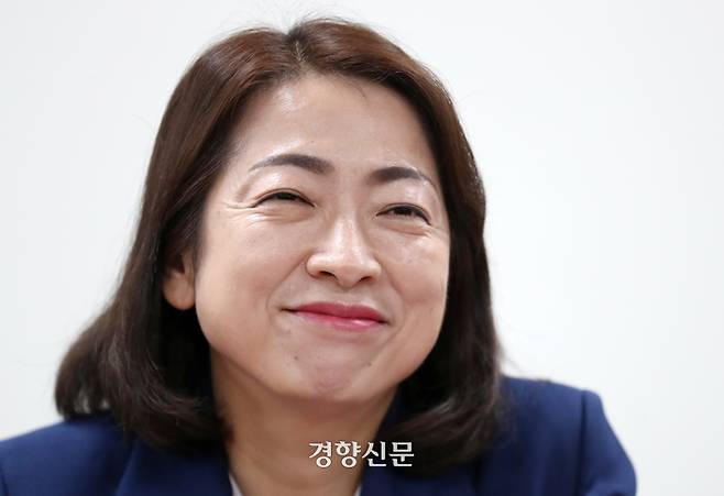 황정아 더불어민주당 대전 유성을 당선인이 22일 국회 의원회관에서 경향신문과 인터뷰하고 있다. 박민규 선임기자