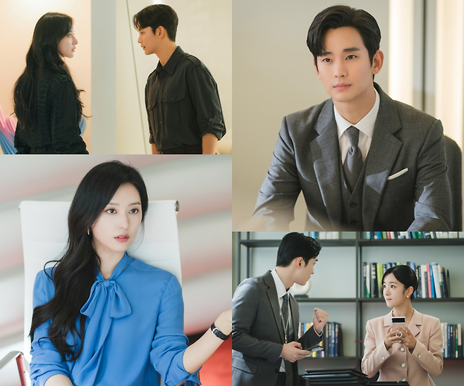 배우 김수현 주연의 tvN 주말극 ‘눈물의 여왕’ 주요 장면. 사진 tvN