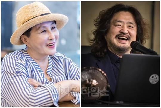 전여옥(왼쪽) 전 국회의원과 방송인 김어준씨. <디지털타임스 박동욱 기자, 디지털타임스 DB>