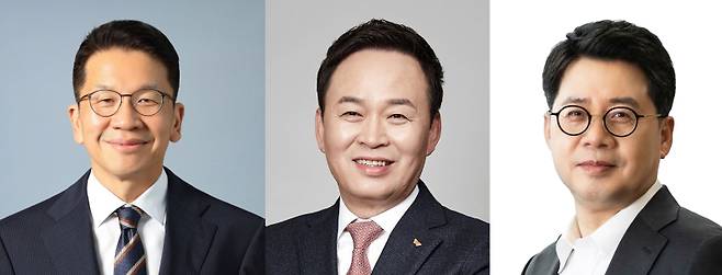 최창원 SK수펙스 의장, 장용호 SK CEO, 박상규 SK이노베이션 CEO(왼쪽부터). SK 제공