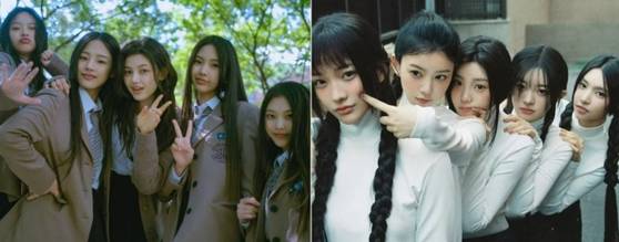 뉴진스(좌)와 아일릿(우) 〈사진= 어도어, 빌리프랩〉