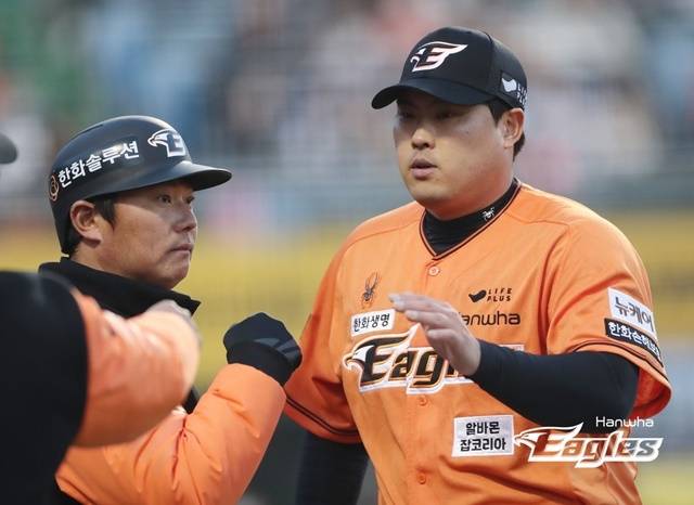 17일 창원 NC전에서 호투한 뒤 양 팀 사령탑으로부터 모두 극찬을 받은 한화 류현진. 사진=한화 제공