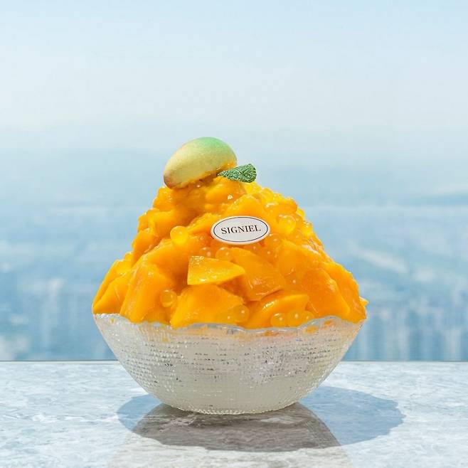 시그니엘 서울 애플망고빙수/사진제공=롯데호텔앤리조