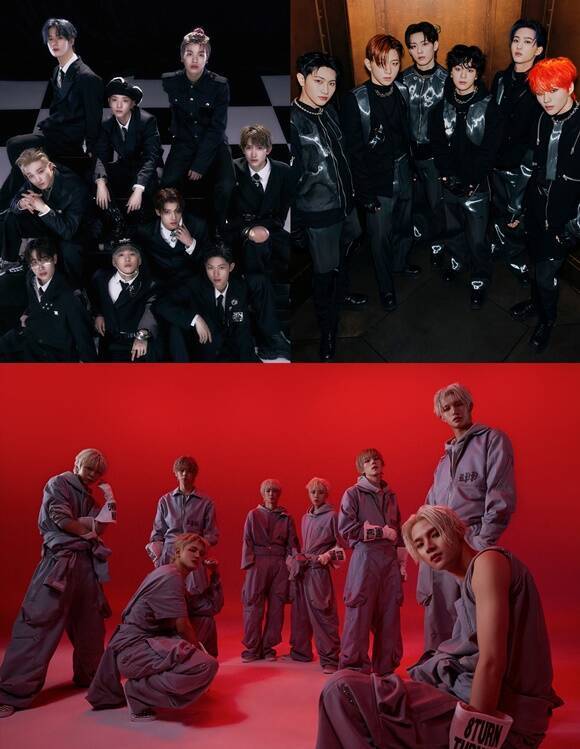 그룹 싸이커스 더뉴식스 에잇턴(왼쪽 위부터 시계방향)이 '로드 투 킹덤2(가제)에 출연해 경쟁을 펼친다. /KQ엔터테인먼트, 피네이션, MNH엔터테인먼