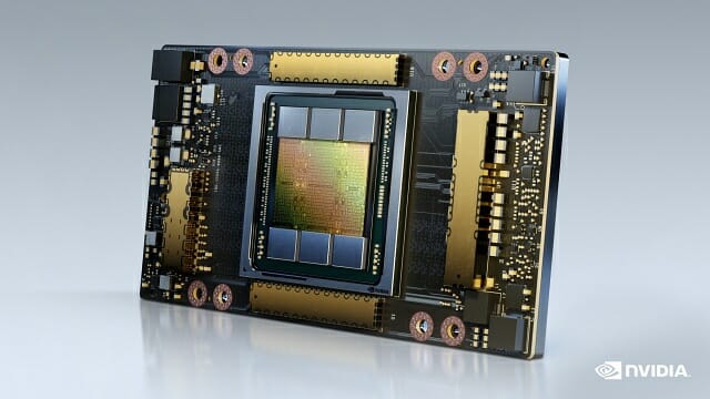 엔비디아 A100 텐서코어 GPU (사진=엔비디아)