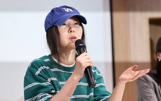 발언하는 민희진 대표. 연합뉴스.