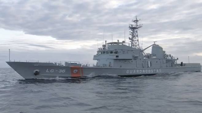 2020년 11월 에콰도르에 양여된 300톤급 해양경찰 함정이 현지에서 LG-36 다윈함으로 이름을 바꾸고 해양경비와 해양환경 보호에 활약하고 있다. 해경