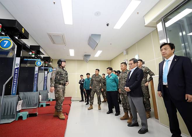 동해 과학화 예비군훈련장 개장 [육군 제23경비여단 제공. 재판매 및 DB 금지]