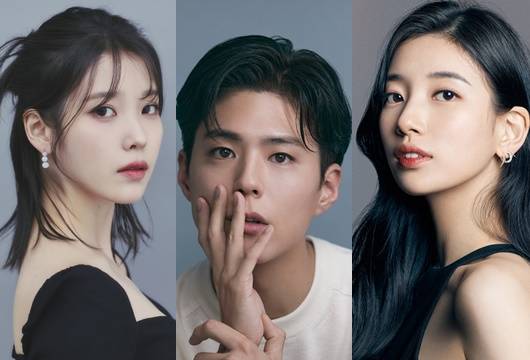 /사진=왼쪽부터 소속사 EDAM엔터테인먼트(아이유), 더블랙레이블(박보검), 매니지먼트 숲(수지)