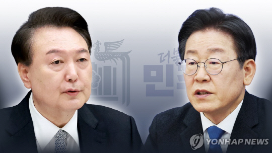 윤석열(왼쪽)과 이재명 더불어민주당 대표<연합뉴스>