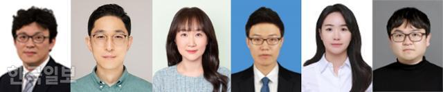 '새마을금고의 배신' 시리즈를 취재, 보도한 정민승(왼쪽부터)·유대근·진달래·박준석·원다라·송주용 기자