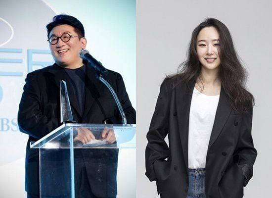 방시혁 하이브 의장(왼쪽)과 민희진 어도어 대표이사(오른쪽). /뉴스1