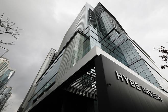 서울 용산구 하이브 사옥. 성동훈 기자