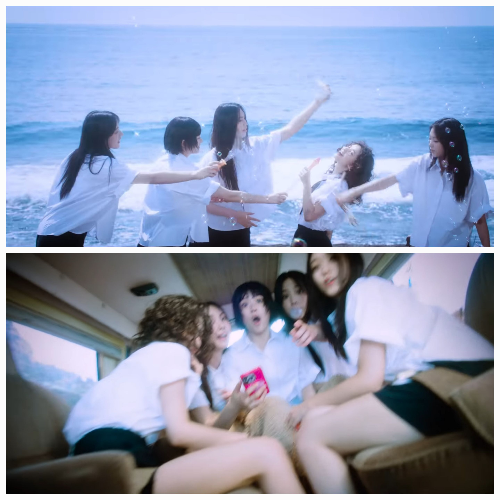 이번 뮤직비디오는 시티팝 요소를 자연스럽게 녹여내며 여름 감성을 전달한다. 사진=‘버블검’ 뮤직비디오 캡처