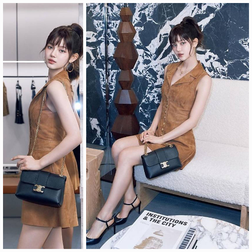 특히 다니엘은 글로벌 럭셔리 브랜드 CELINE의 글로벌 앰버서더로 활약하며 매장 방문 사진을 통해 요정 같은 미모를 뽐내며 팬들의 시선을 사로잡았다. 사진=뉴진스 SNS