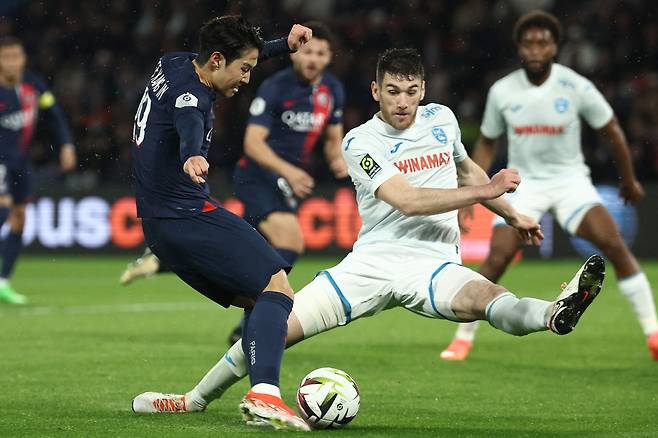 프랑스 프로축구 파리 생제르맹(PSG)에서 뛰고 있는 이강인 [AFP]