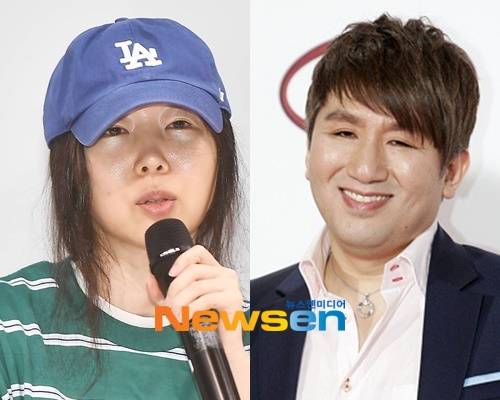 왼쪽부터 민희진 방시혁/뉴스엔DB