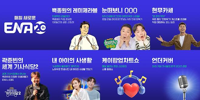 ‘2024 KT미디어데이’ 예능 라인업. 사진 I ENA
