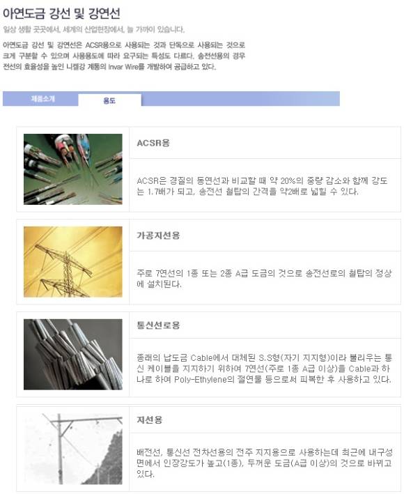 고려제강은 와이어 로프(Wire Rope), 강연선, 각종 선재 등 자동차, 교량, 에너지, 건축, 전기·전자 등 다양한 산업분야에 중요한 소재로 사용되는 특수선재제품을 생산하고 있다. [사진=고려제강 홈페이지]