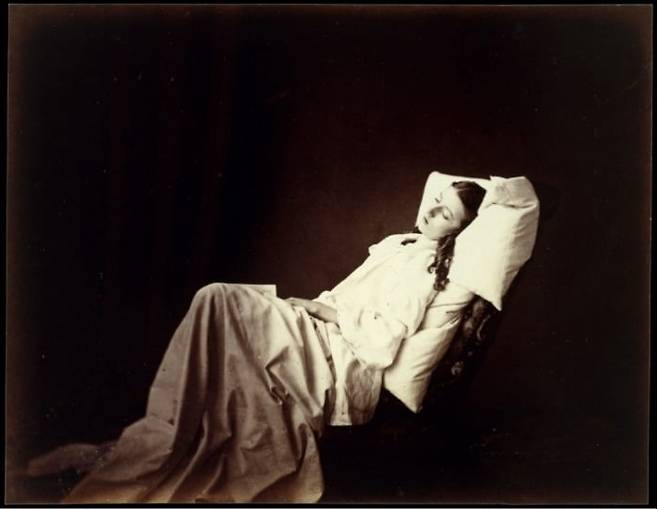 [도판 1] 헨리 피치 로빈슨(Henry Peach Robinson), <그녀는 사랑을 말하지 않았다(She Never Told Her Love)>, 1857. Ⓒ Metropolitan Museum of Art.
