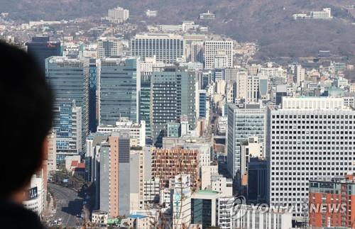 서울시내 업무용 빌딩들 [연합뉴스 자료사진]