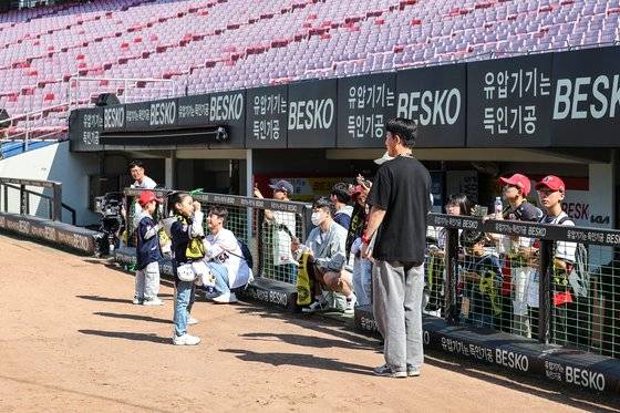 3일 한화 이글스전에 열린 어린이 챔필투어. 사진 KIA 타이거즈