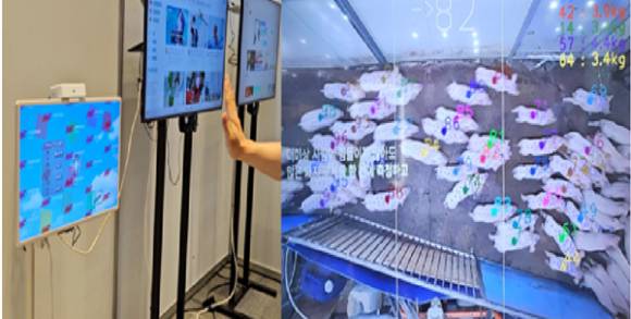 마인드포지와 인트플로우 관련 기술 전시 모습. [사진=정구민 교수]