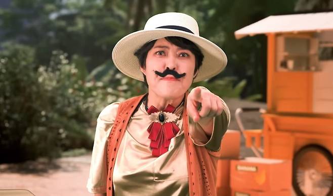 개그우먼 조혜련의 신곡 ‘빠나나날라’ 뮤직비디오 한 장면. 사진제공|미디어랩시소