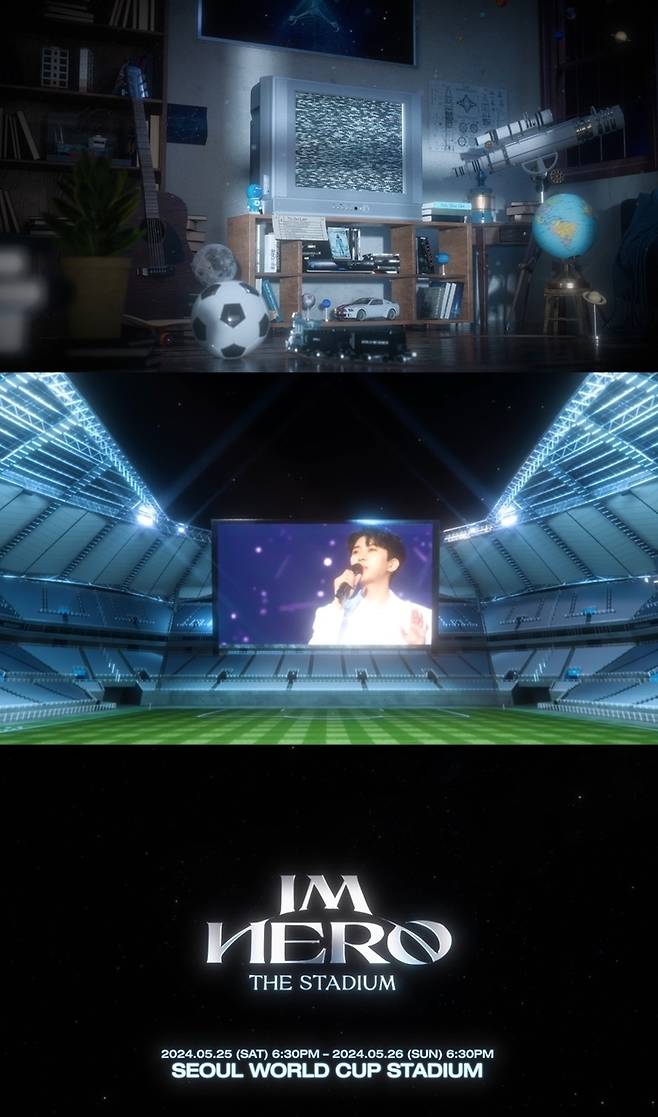 임영웅 인기는 폭발적이다. 25~26일 서울 월드컵경기장에서 열리는 콘서트 ‘아임 히어로-더 스타디움’은 오픈과 동시에 약10만장이 모두 매진됐다. 사진 | 물고기뮤직