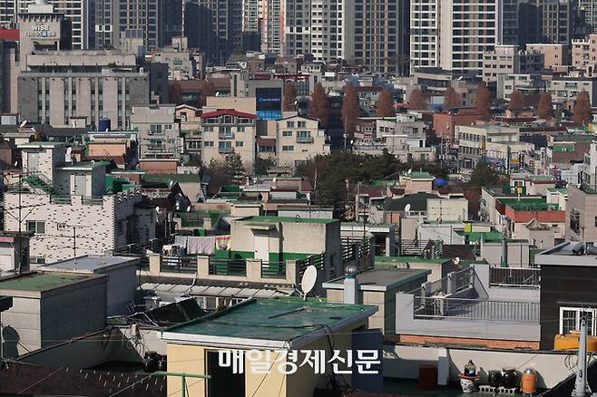 대규모 전세사기가 벌어진 서울 화곡동 다세대·연립주택 밀집지역 전경 [이충우 기자]