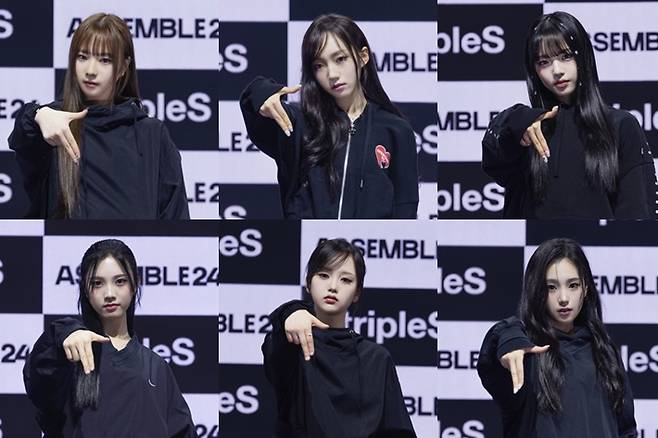 윗줄 왼쪽부터 정하연, 박시온, 김채원. 아랫줄 왼쪽부터 설린, 서아, 지연. 모드하우스 제공