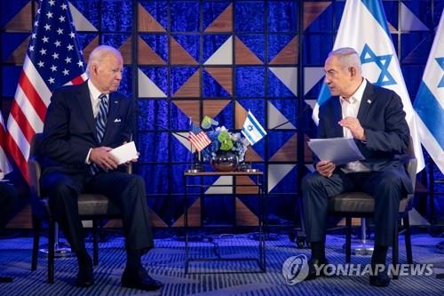 바이든 미국 대통령(좌)과 네타냐후 이스라엘 총리 [신화 연합뉴스 자료사진]