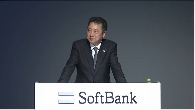 미야카와 준이치 소프트뱅크 CEO. /사진=소프트뱅크 컨퍼런스콜 캡처
