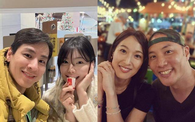 왼쪽부터 윤남기 이다은(이다은 소셜미디어), 베니타 제롬(제롬 소셜미디어)