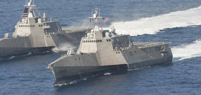 오스탈에서 건조한 연안전투함(Littoral Combat Ship)(오스탈 홈페이지)