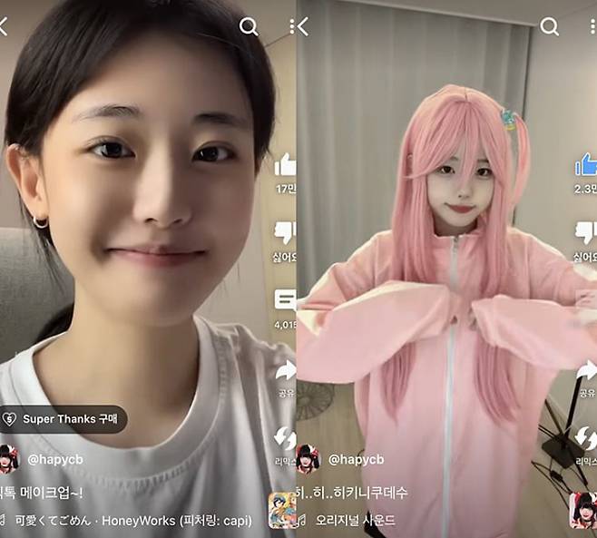 사진=유튜브 히나(냥뇽녕냥) 채널 캡처.&nbsp;