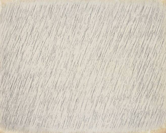 박서보, 묘법 No. 10-78, oil and pencil on hemp cloth 130.3×162.2cm (100) ,1978, 11~20억원 *재판매 및 DB 금지