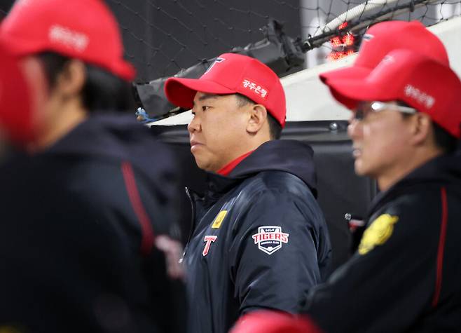 ▲ KIA는 10일 광주 SSG전 8회 에레디아 타석 당시 나온 스리피트 논란에 대해 KBO에 공식 질의할 예정이다. ⓒ연합뉴스