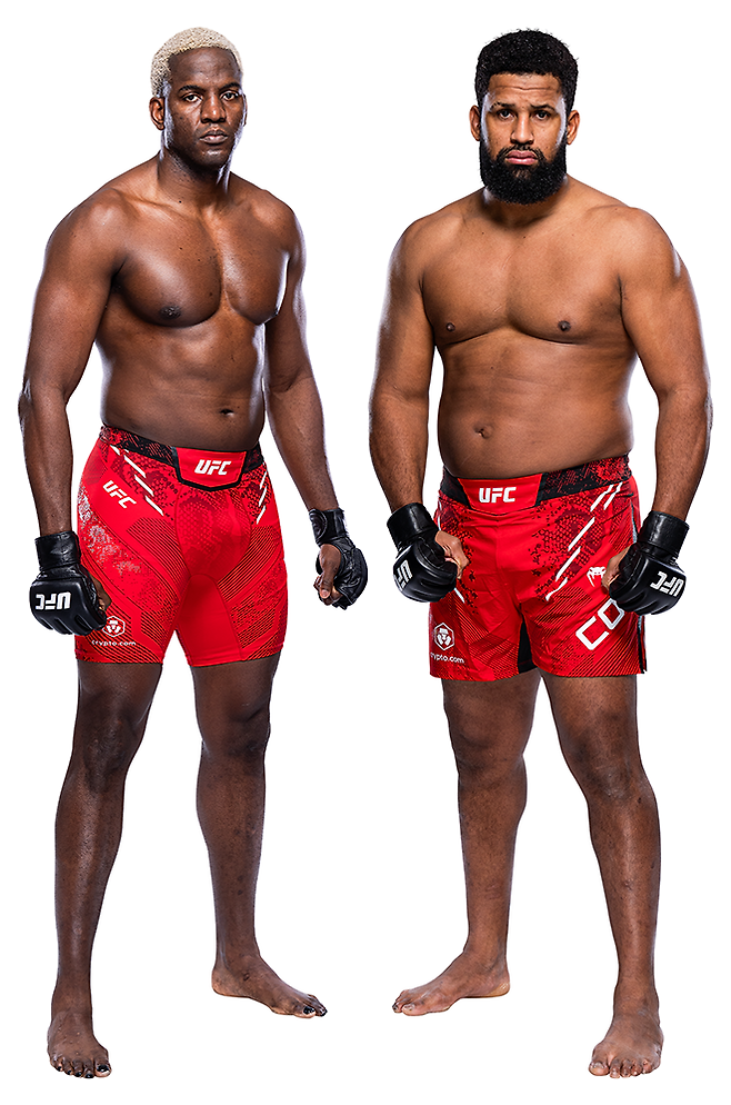 제30회 영국 런던하계올림픽 남자태권도 +80㎏ 동메달리스트 로벨리스 데스파이녜(왼쪽), Legacy Fighting Alliance 헤비급 챔피언 왈도 코르테스아코스타 UFC 프로필. 사진=TKO