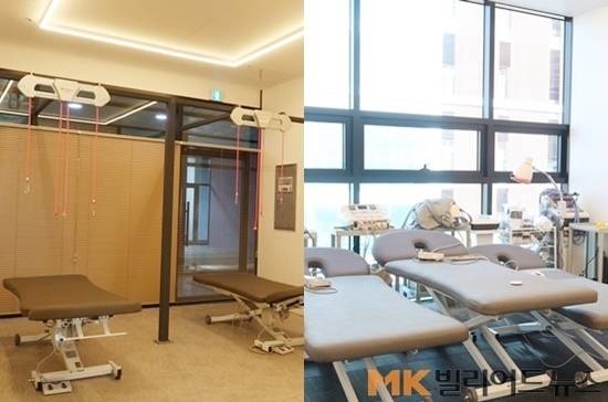 트레이닝센터엔 선수들의 재활치료를 위한 각종 기구 수십여대가 비치돼 있다.