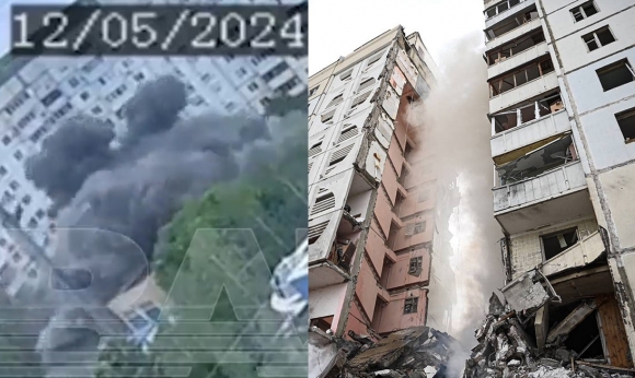 러시아 국경도시 벨고로드의 아파트 건물이 부분적으로 붕괴돼 수십 여 명의 사상자가 발생했다.