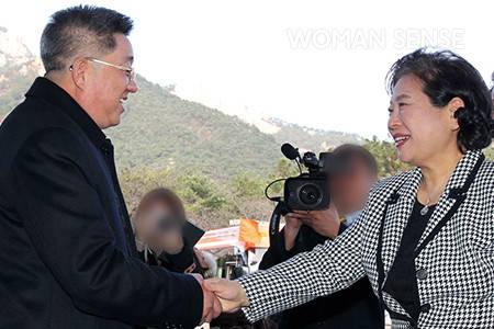 금강산관광 20주년 기념 남북공동행사에 참석한 현 회장.