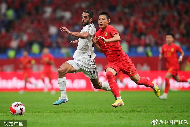 사진=중국 축구 국가대표팀 공식 웨이보, 우레이